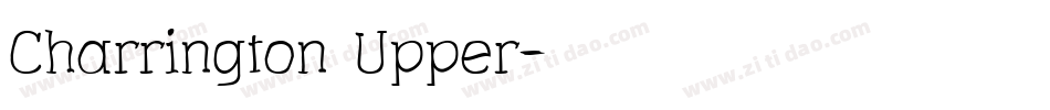 Charrington Upper字体转换